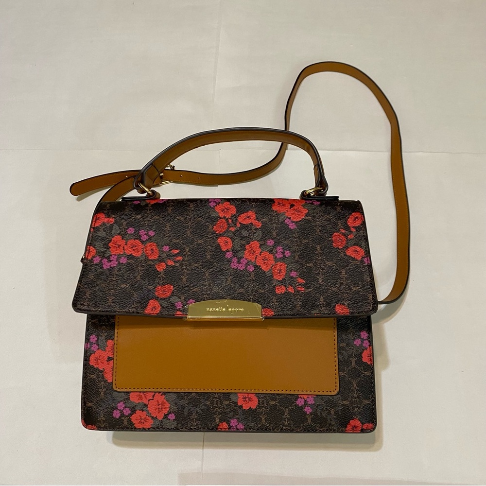 Nanette Lepore Floral Brown Handbag - Picture 5 of 16
